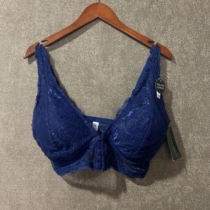 Laura Ashley Blue Lace Bra